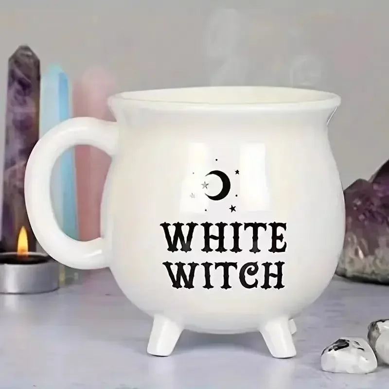 Green Witch Cauldron Mug, Large 16oz