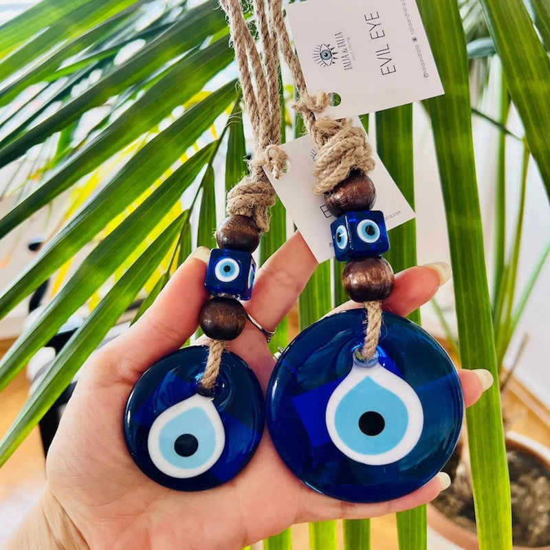 Glass Evil Eye Wall Hanging