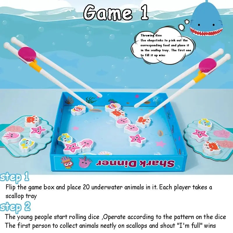 Montessori Chopstick Practice Matching Game