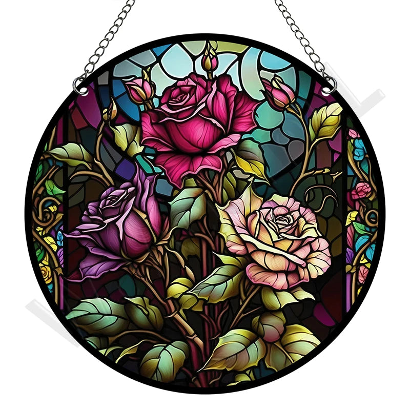 Skulls & Roses Suncatcher