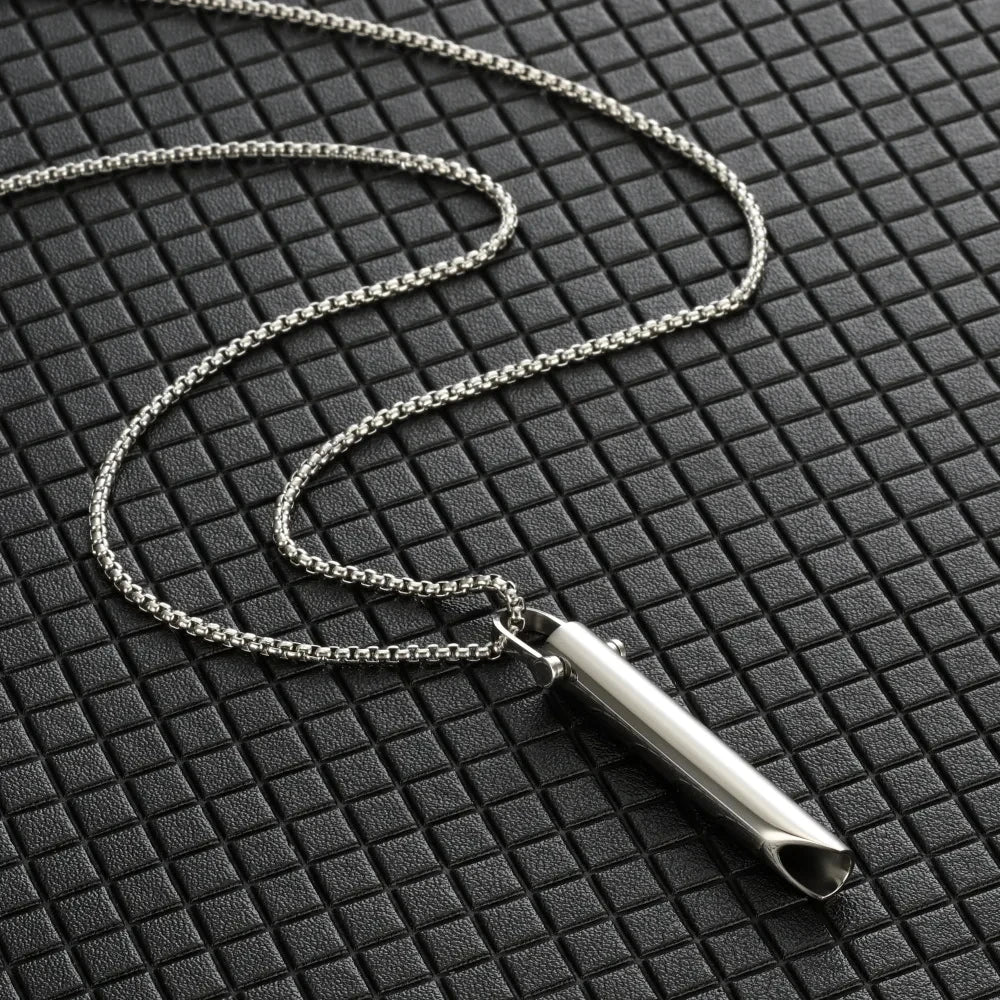 Stainless Steel Necklace for Meditation, Fidget, & Anxiety