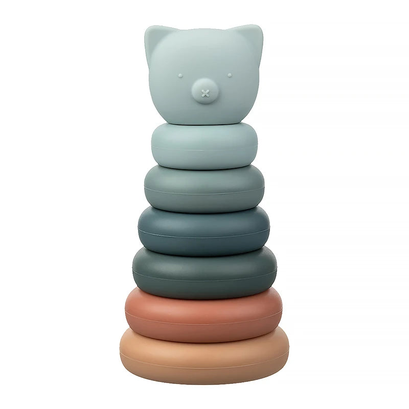 Soft-Stack Avocado, a Montessori Build and Learn Toy