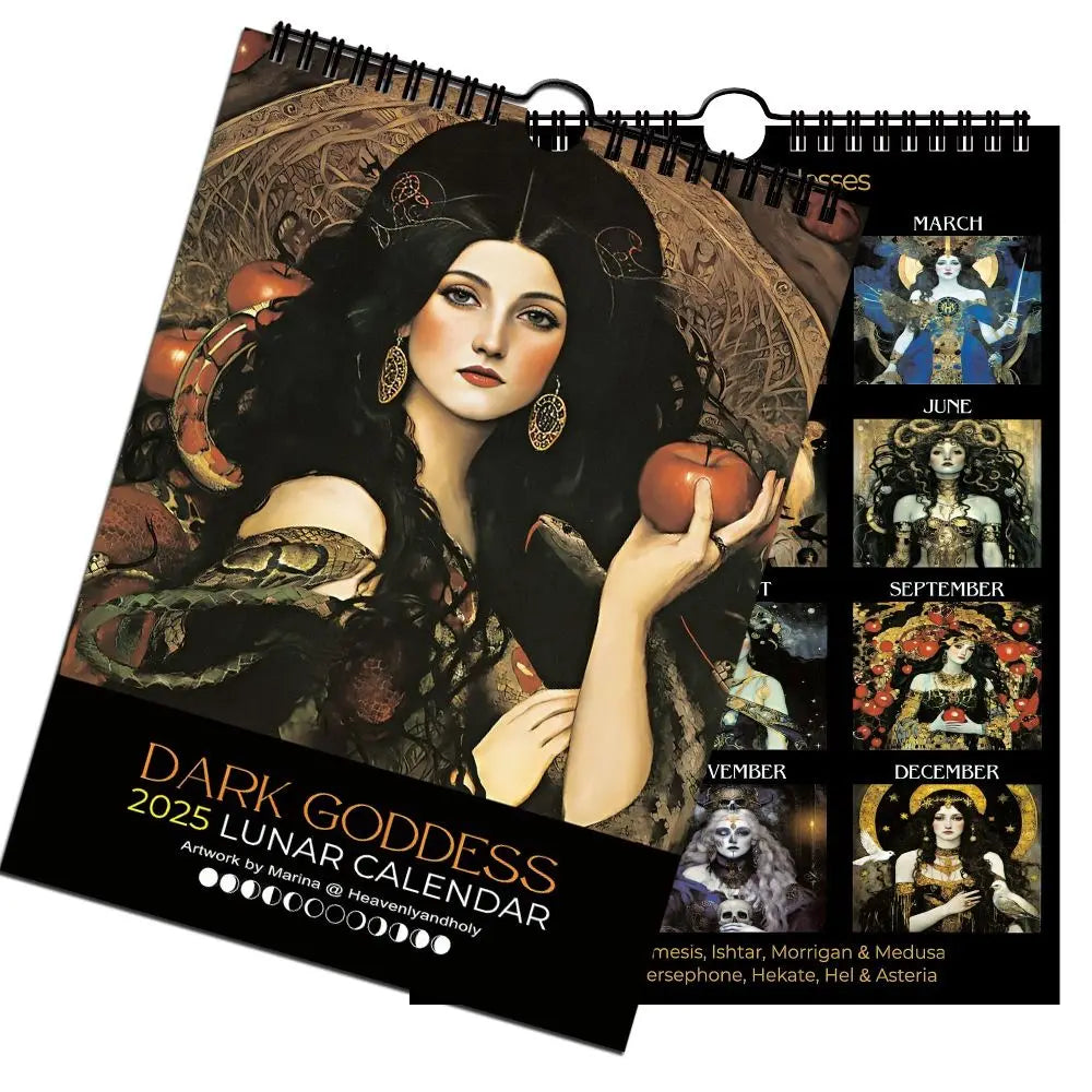 Dark Goddess Wall Calendar 2025