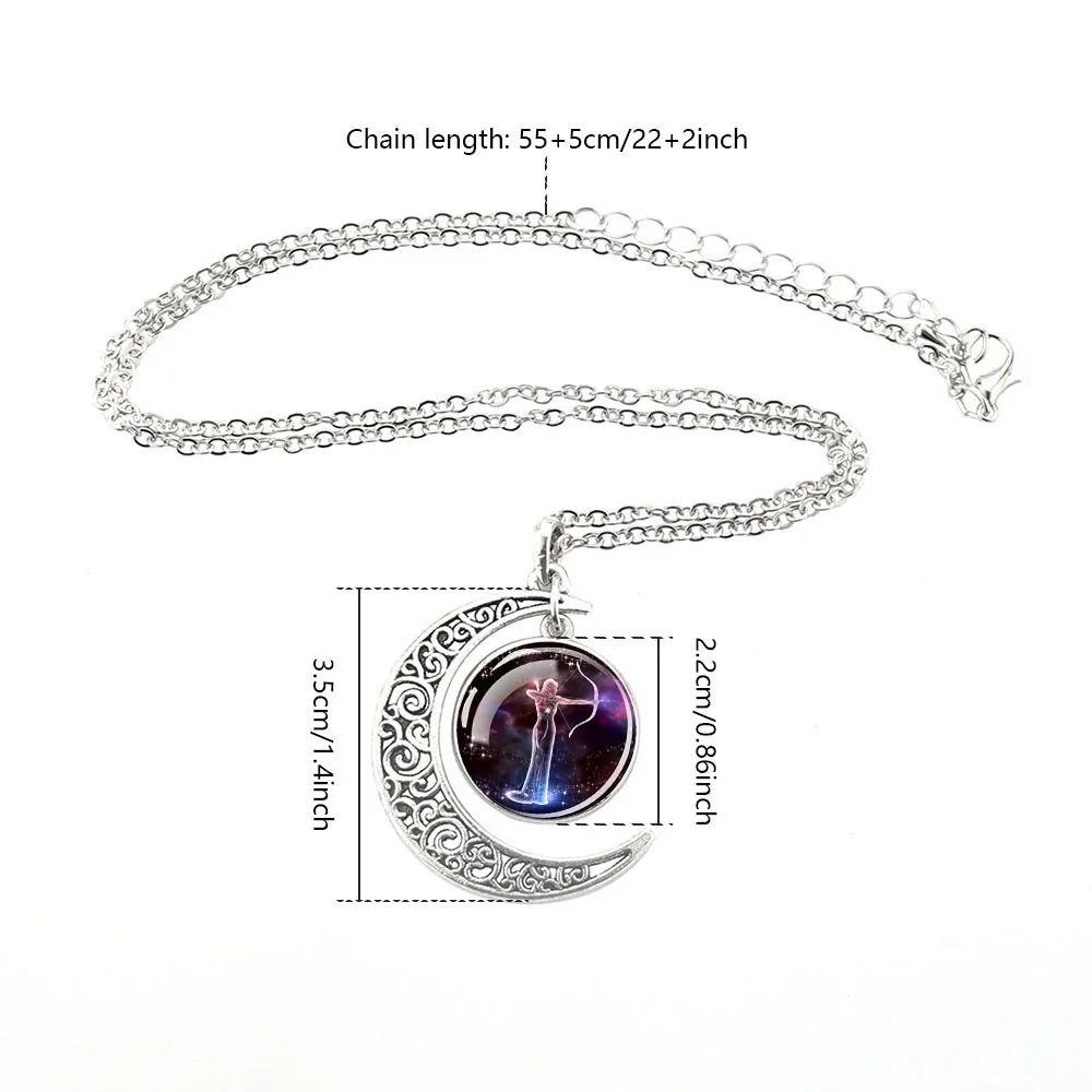 Luminous Zodiac Moon Pendants