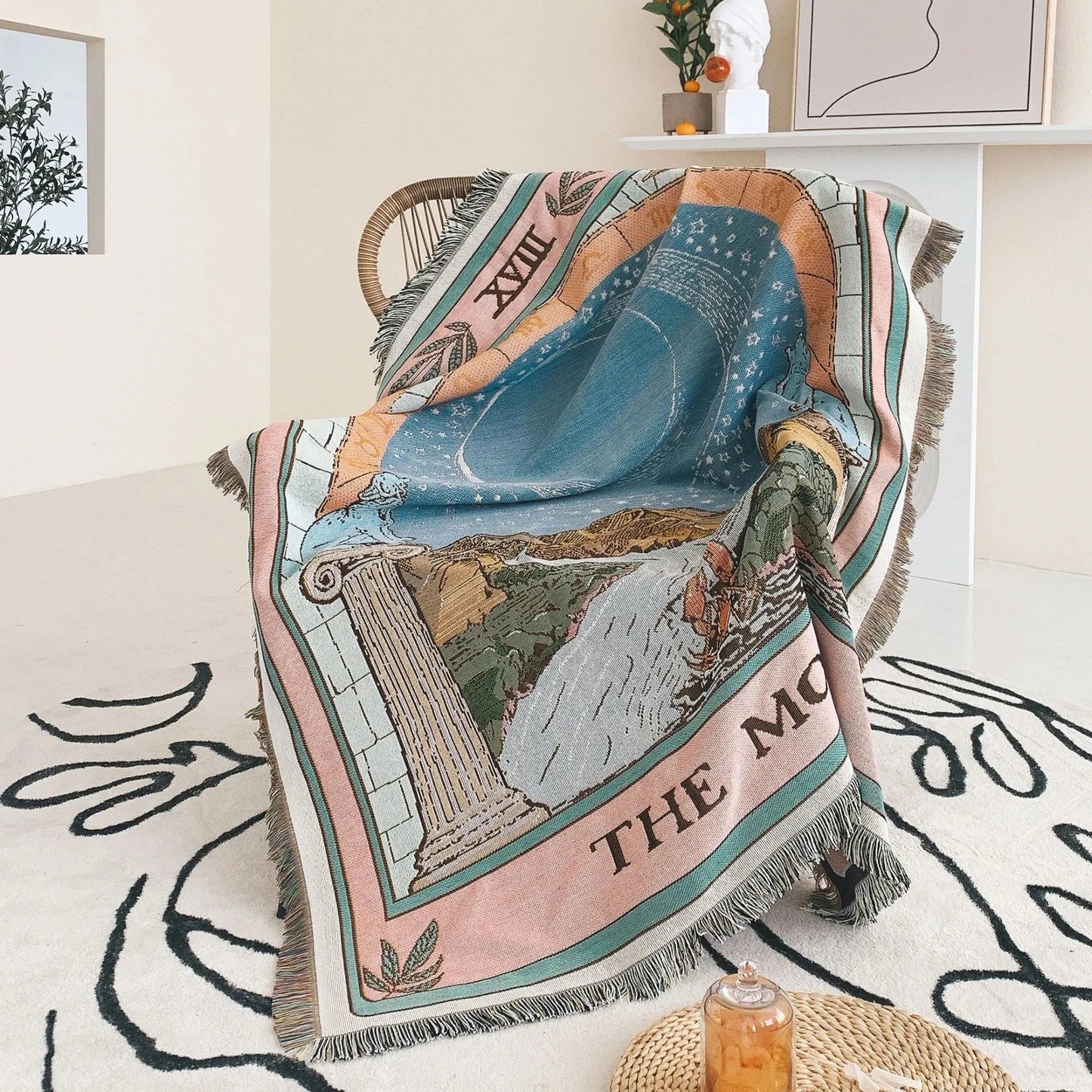 The Star Tarot Woven Sofa Blanket