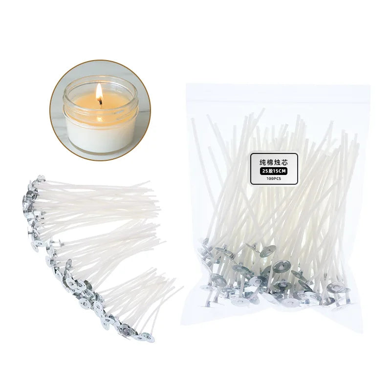 Waxed Cotton Candle Wicking Sets, pack of 10