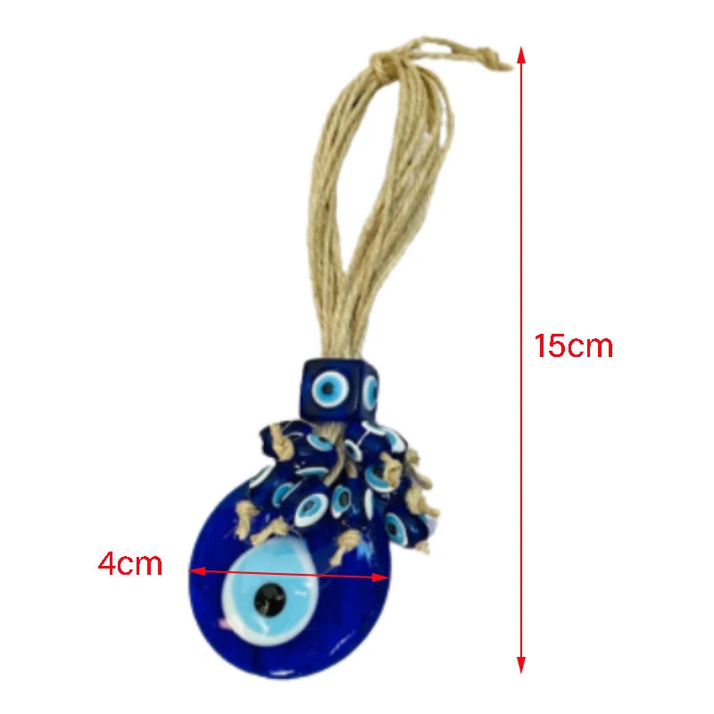 Glass Evil Eye Wall Hanging