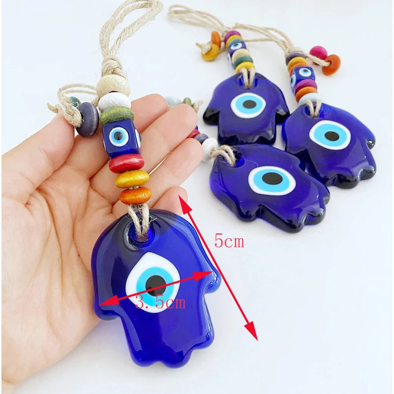 Glass Evil Eye Wall Hanging