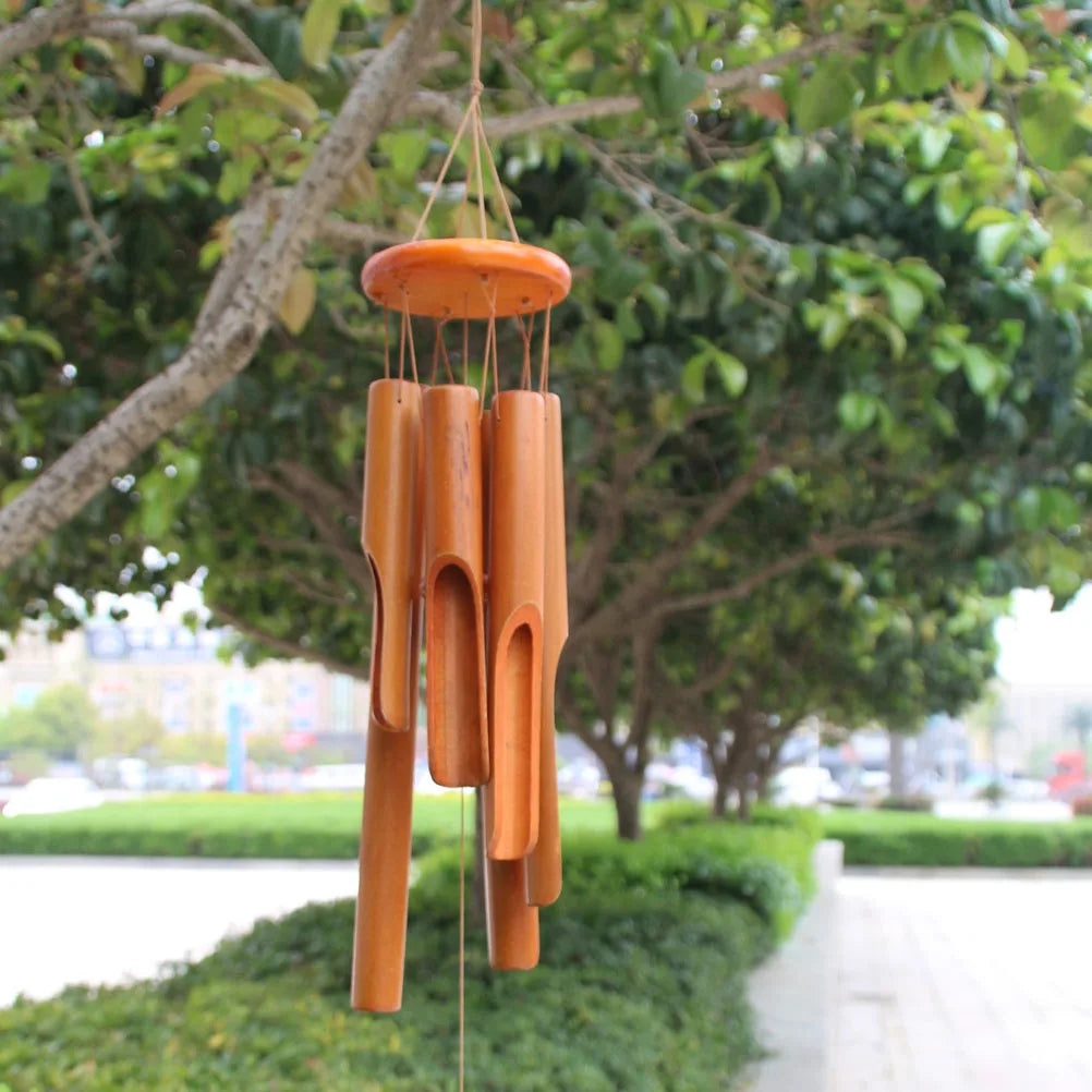 Large Bamboo Wind Chimes, Deep Tone