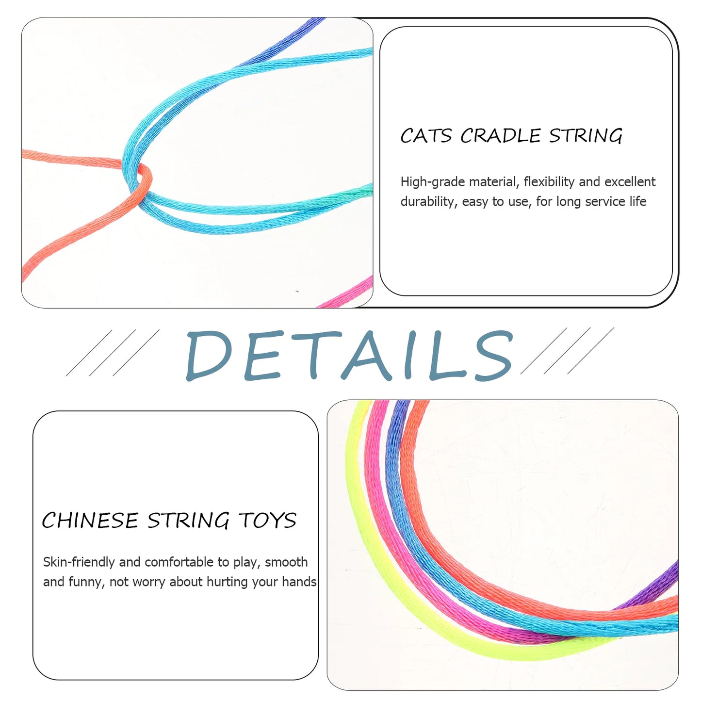 Extra Cats Cradle Strings for Fidgeting & Meditating