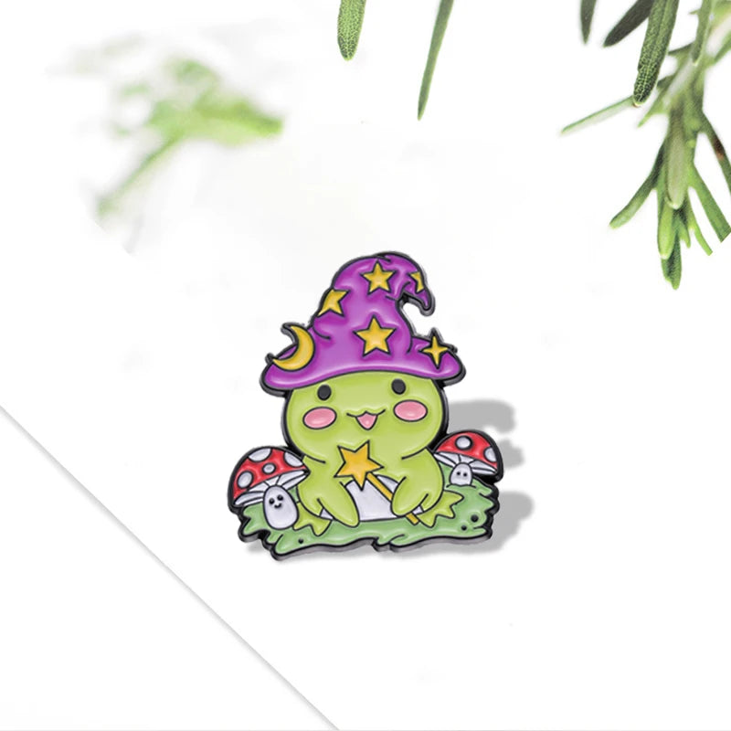 Witch Frog Pin, 5 Choices