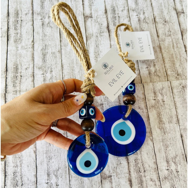 Glass Evil Eye Wall Hanging