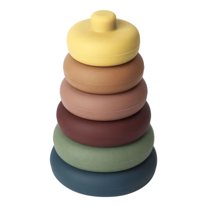 Soft-Stack Avocado, a Montessori Build and Learn Toy